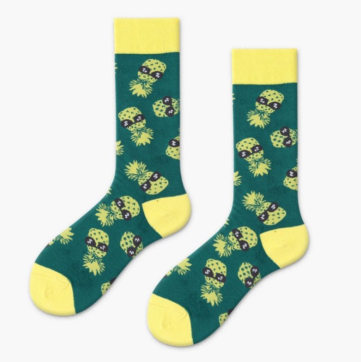 Cactus Men's Socks Fruit Creative Cotton Socks Couple Cotton Socks - Soxipix
