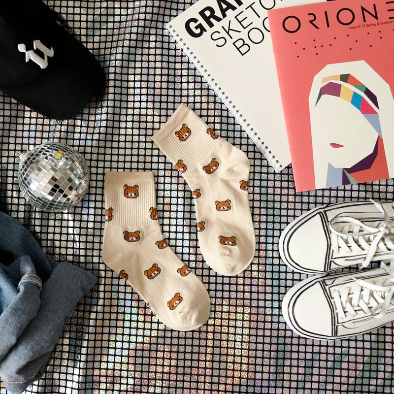 Cartoon socks women tube socks - Soxipix