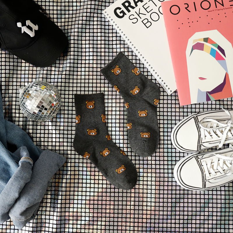 Cartoon socks women tube socks - Soxipix