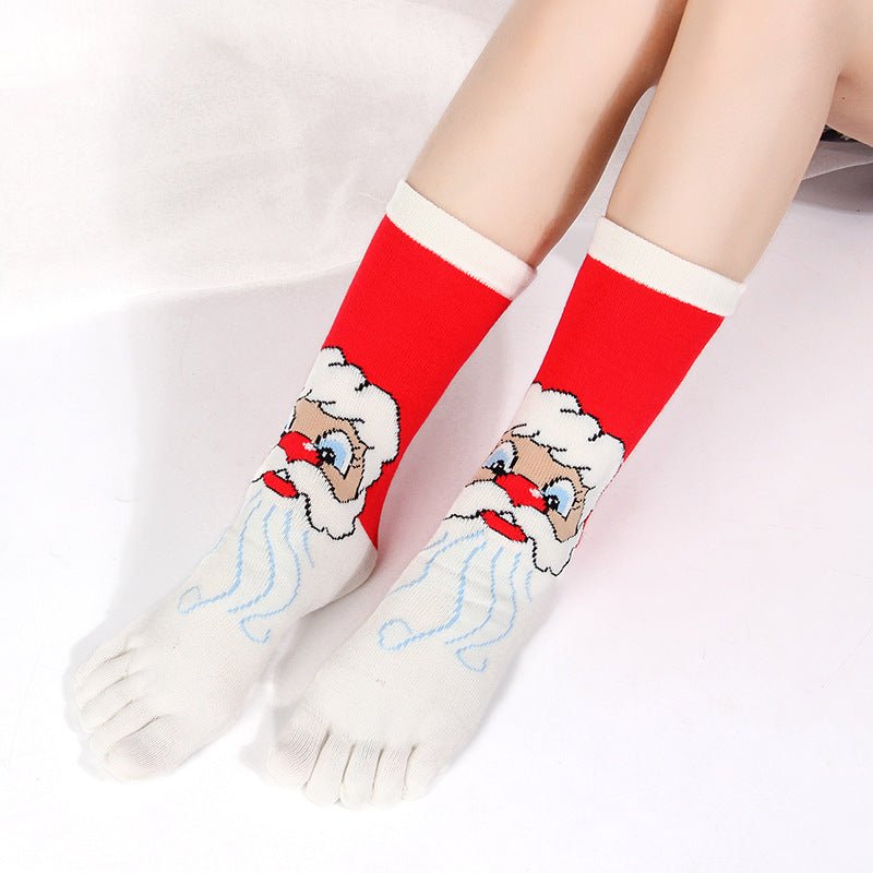 Christmas Five Finger Socks - Soxipix