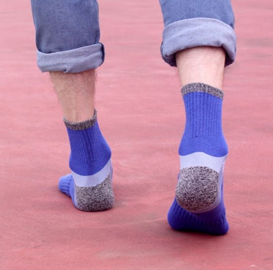 Men Socks Conventional Sports Socks Breathable Sweat Absorbing Deodorant Cotton Outdoor Men Basketball Sports Socks Outdoor - Soxipix