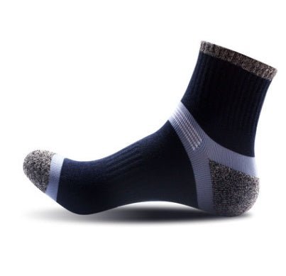 Men Socks Conventional Sports Socks Breathable Sweat Absorbing Deodorant Cotton Outdoor Men Basketball Sports Socks Outdoor - Soxipix