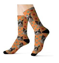 Pet head print socks - Soxipix