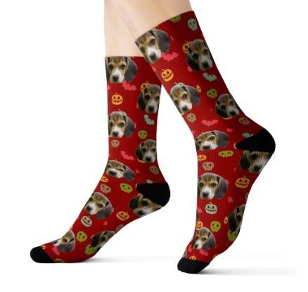 Pet head print socks - Soxipix