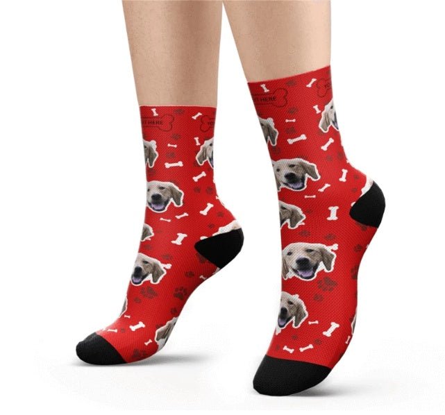 Pet head print socks - Soxipix