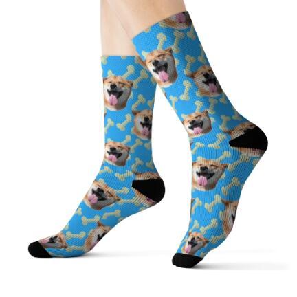 Pet head print socks - Soxipix