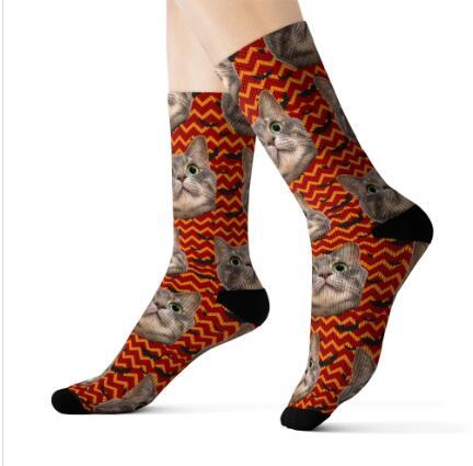 Pet head print socks - Soxipix