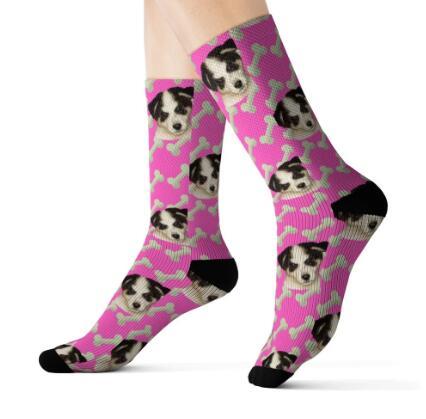 Pet head print socks - Soxipix