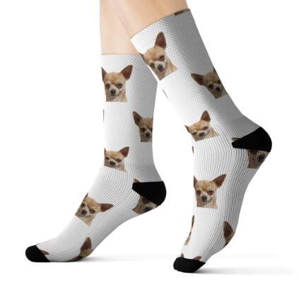 Pet head print socks - Soxipix