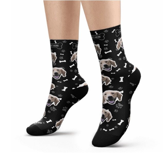 Pet head print socks - Soxipix