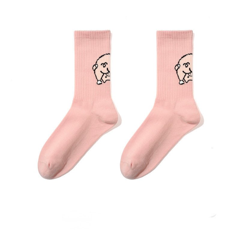 Piggy Socks Hippo Socks Casual Funny Cotton Socks - Soxipix