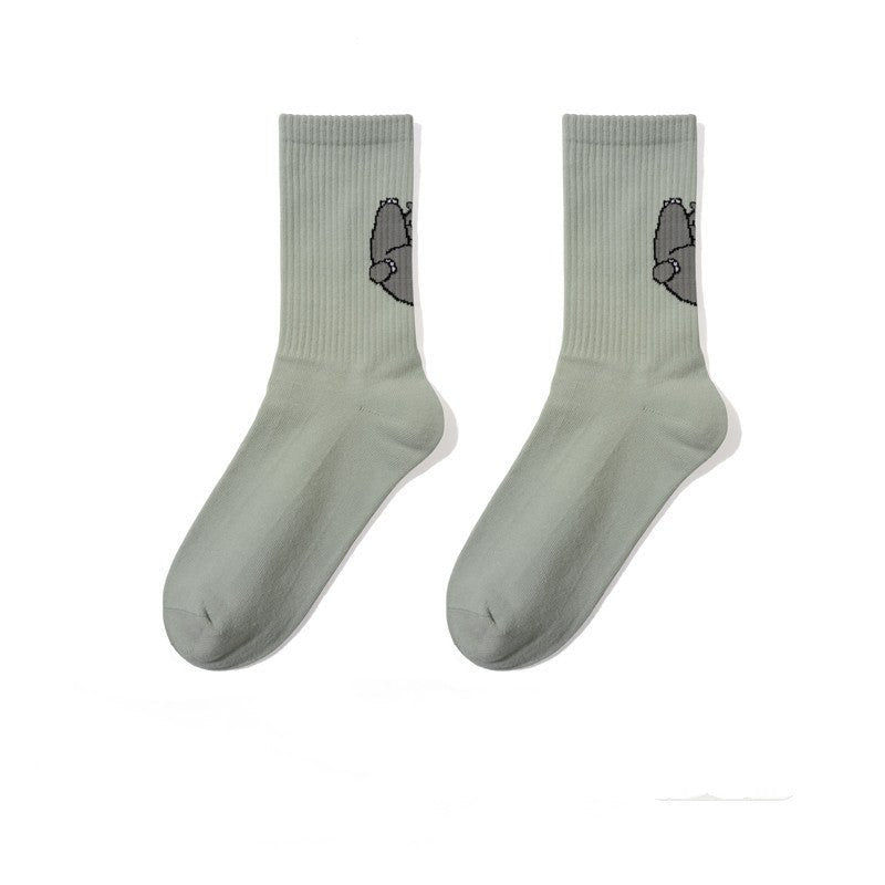 Piggy Socks Hippo Socks Casual Funny Cotton Socks - Soxipix