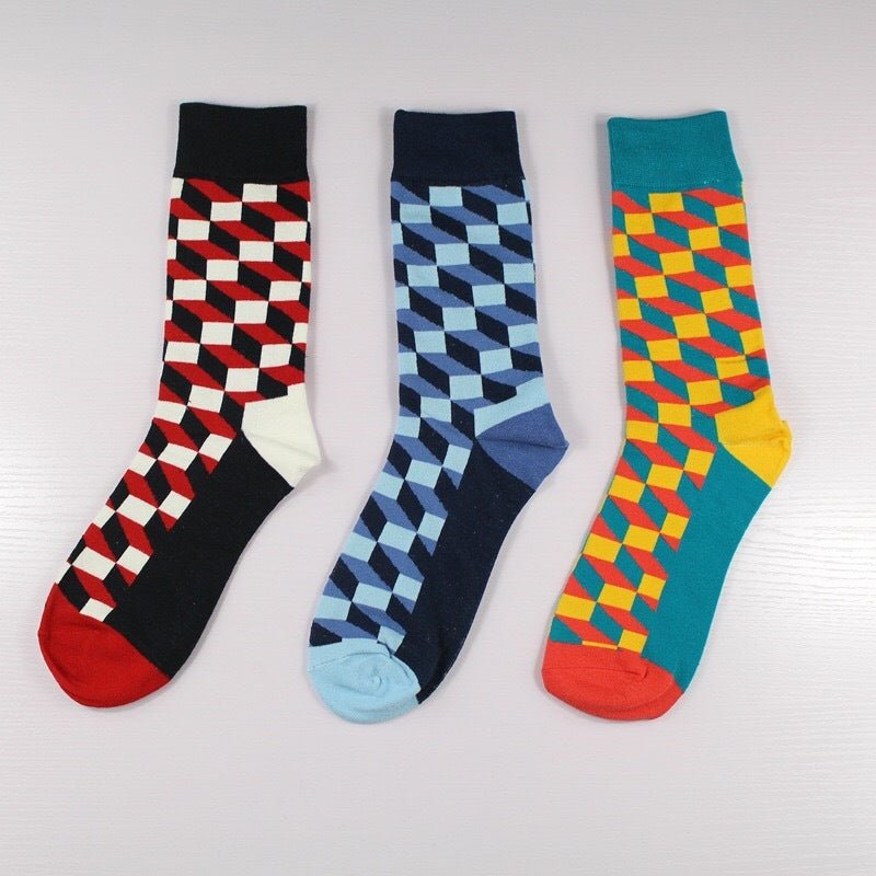 Plaid Men's Socks - Soxipix