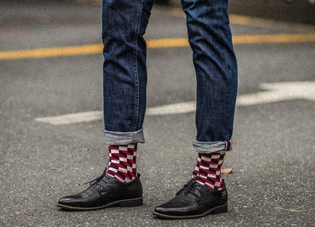 Plaid Men's Socks - Soxipix