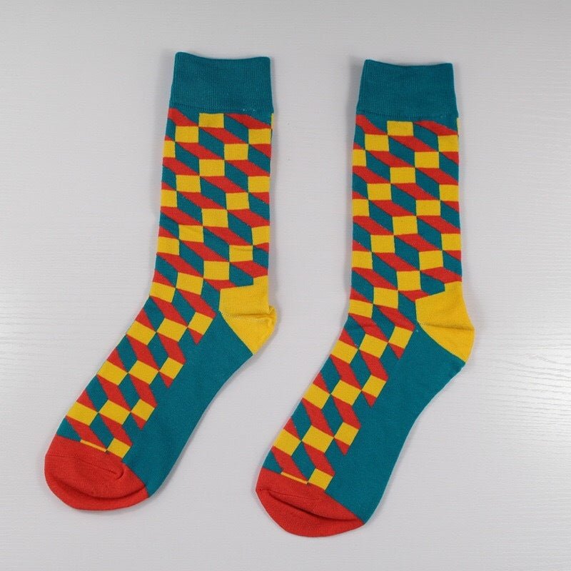 Plaid Men's Socks - Soxipix
