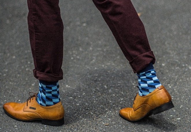 Plaid Men's Socks - Soxipix