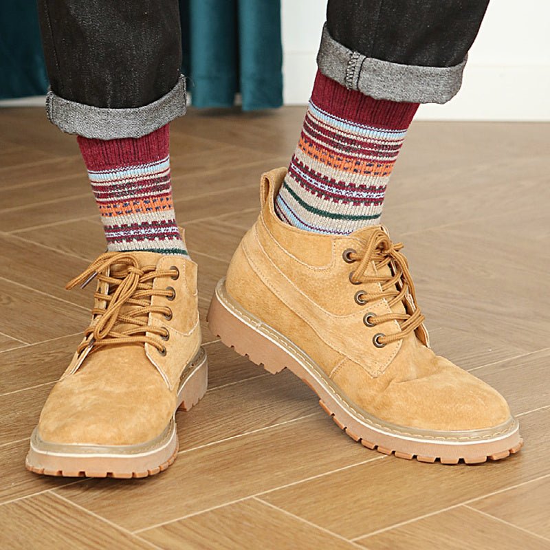 Thicken Socks Ladies Warm Cross Flower Rabbit Wool Socks - Soxipix