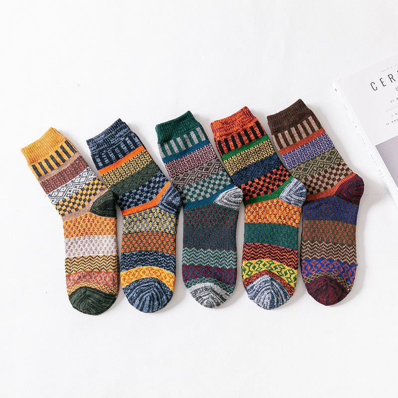 Totem Rabbit Wool Women'S Socks Warm Autumn And Winter Thick Socks - Soxipix