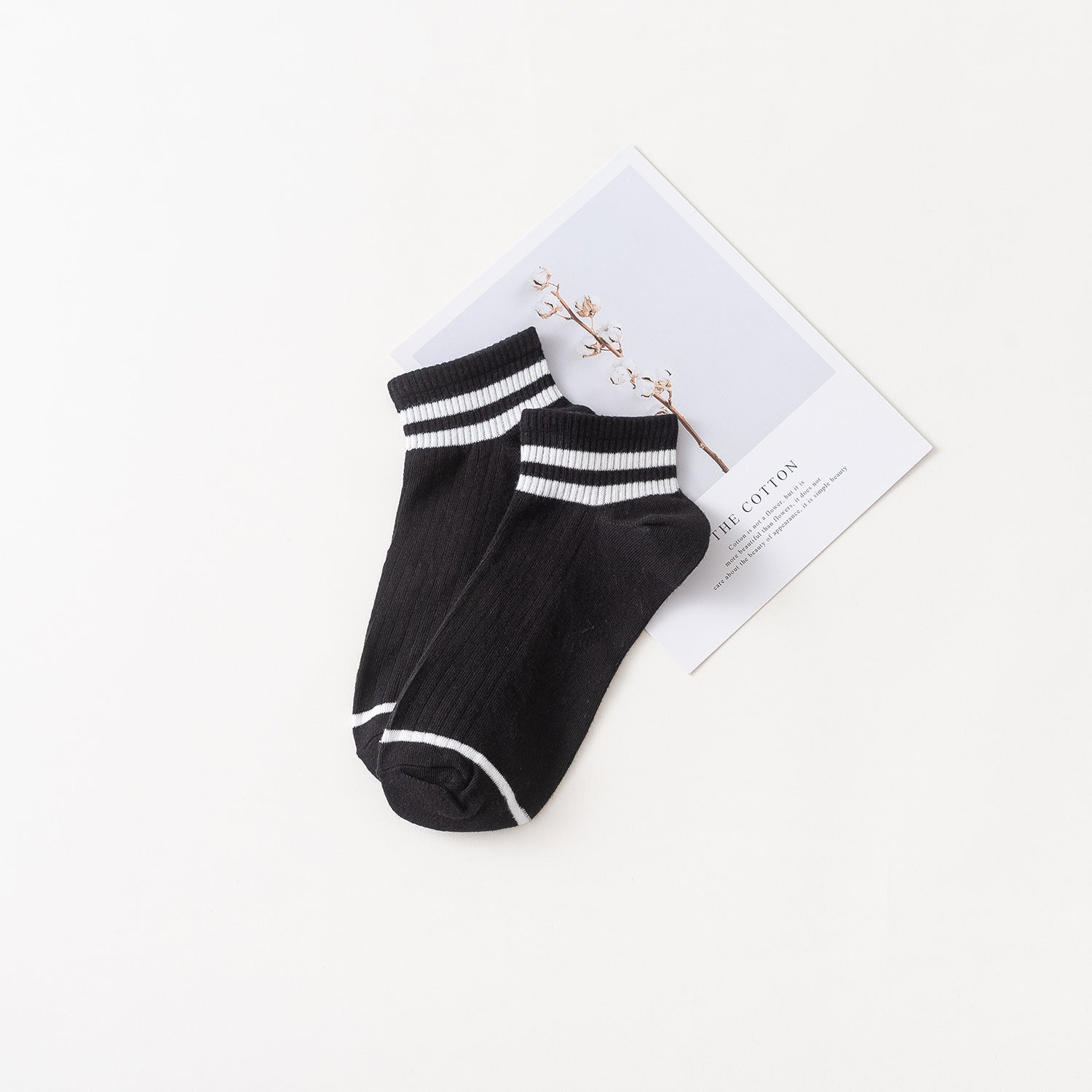 Two bar sports socks middle tube socks female - Soxipix