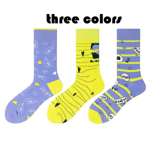 3 Pairs Men's Crew Work Socks Cushioned Boot Socks Wicking Athletic Socks For Hiking Sports Running - Soxipix