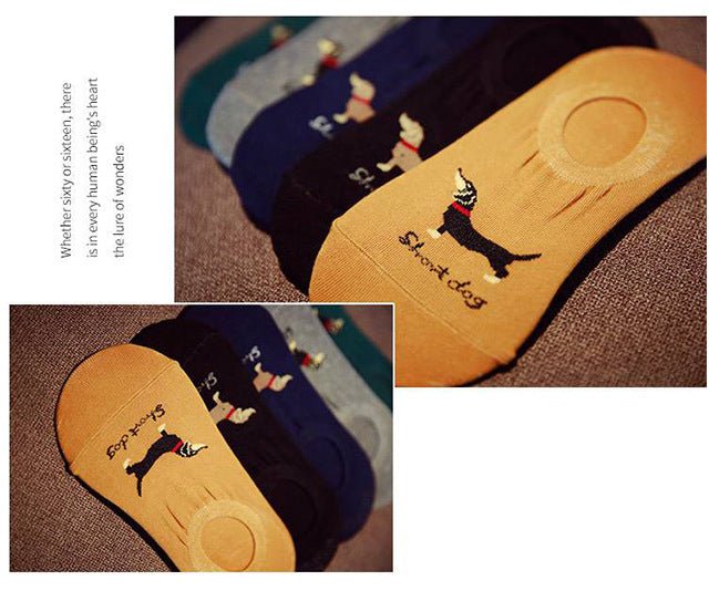 Boat Socks Men's Silicone Non - slip Invisible Boat Socks 200N Summer Invisible Short Socks - Soxipix