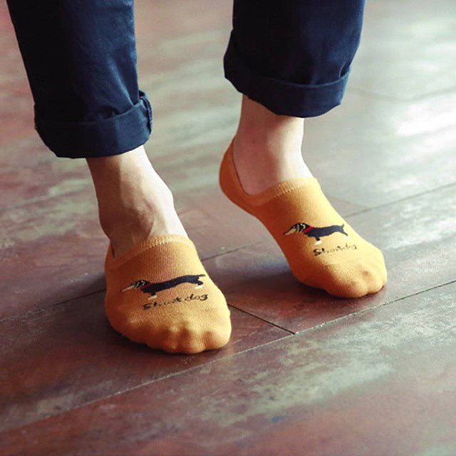 Boat Socks Men's Silicone Non - slip Invisible Boat Socks 200N Summer Invisible Short Socks - Soxipix