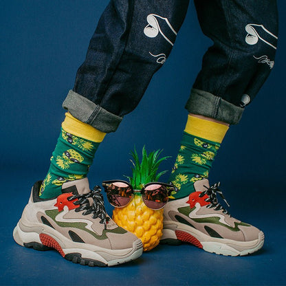 Cactus Men's Socks Fruit Creative Cotton Socks Couple Cotton Socks - Soxipix