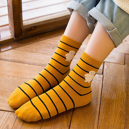 Cartoon girl long socks - Soxipix
