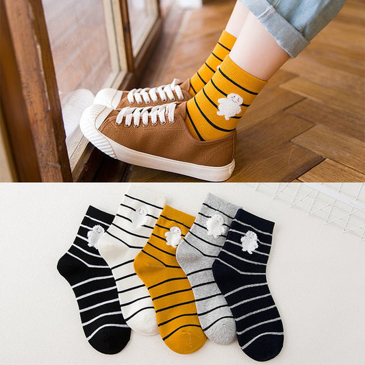 Cartoon girl long socks - Soxipix