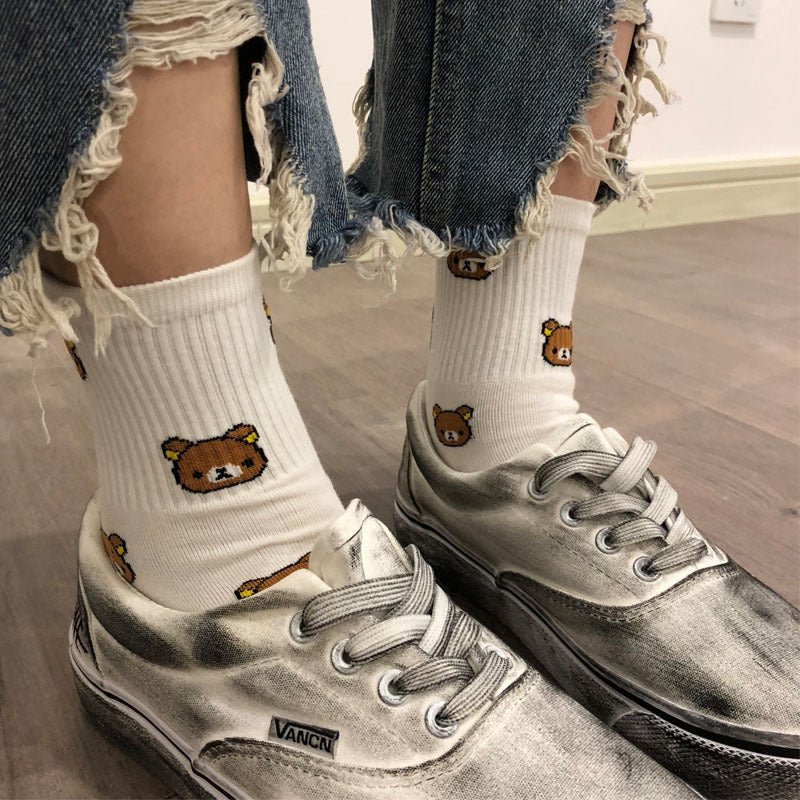 Cartoon socks women tube socks - Soxipix