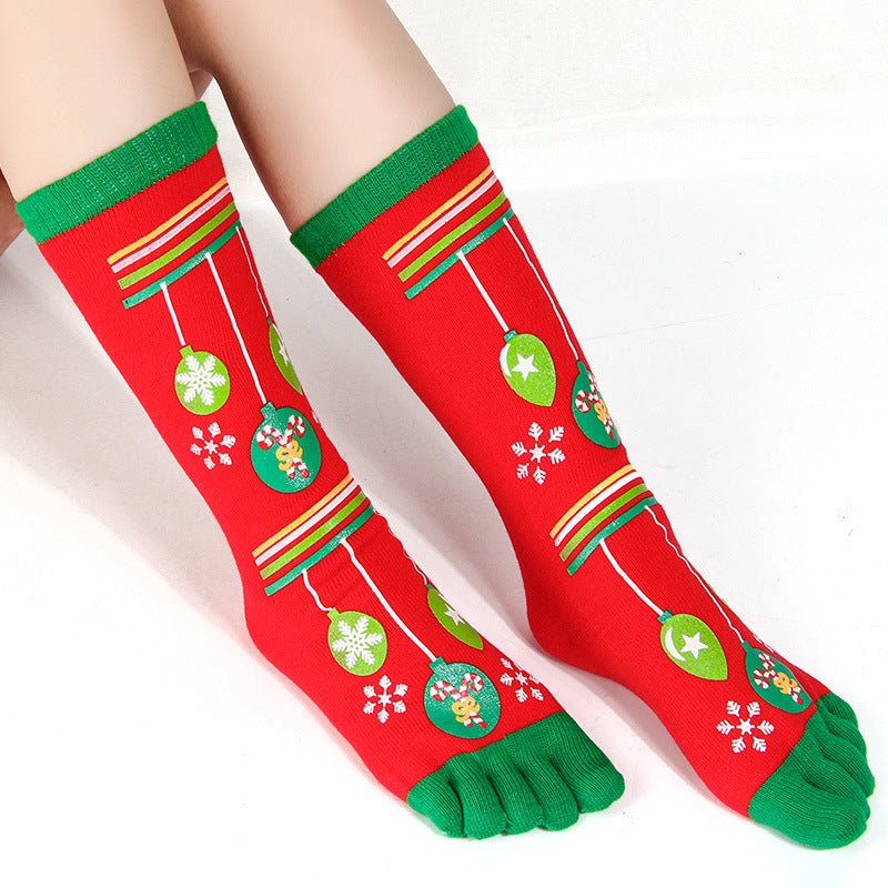 Christmas Five Finger Socks - Soxipix