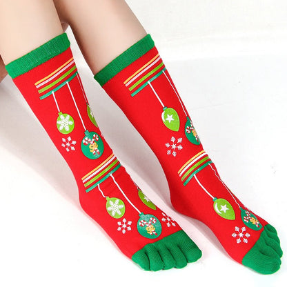 Christmas Five Finger Socks - Soxipix