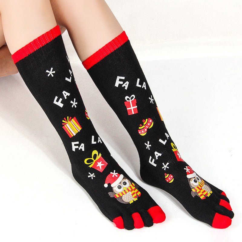 Christmas Five Finger Socks - Soxipix