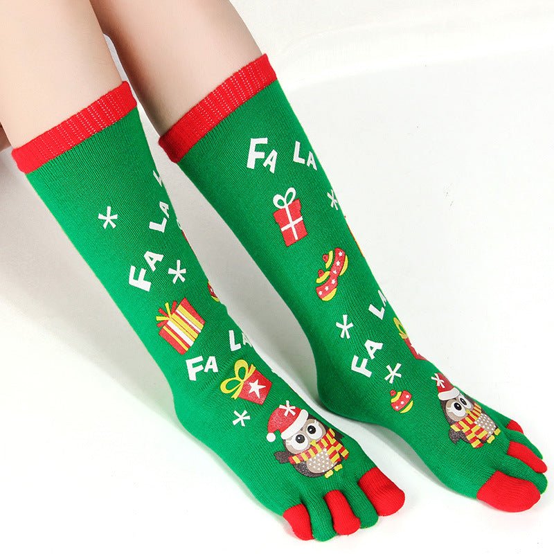 Christmas Five Finger Socks - Soxipix