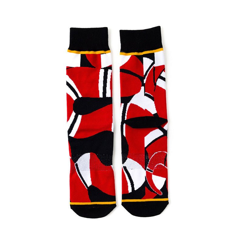 Creative Contrast Color Cotton Socks Personality Four Seasons Socks - Soxipix