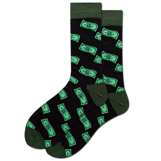 Diamond Shaped Animal Socks For Men, Fruit Cotton Socks - Soxipix