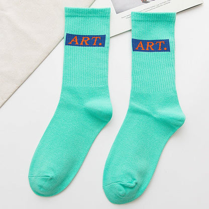 Lettered breathable tall socks - Soxipix