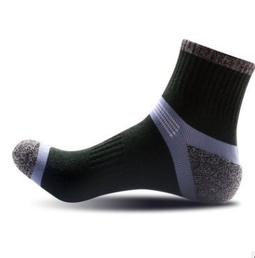 Men Socks Conventional Sports Socks Breathable Sweat Absorbing Deodorant Cotton Outdoor Men Basketball Sports Socks Outdoor - Soxipix
