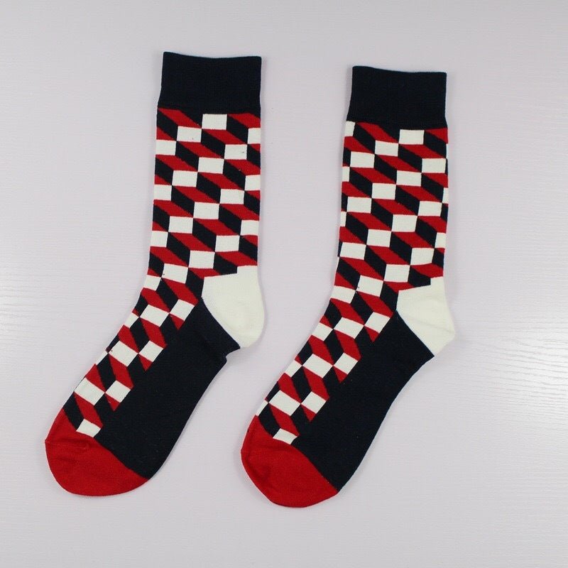 Plaid Men's Socks - Soxipix