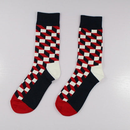 Plaid Men's Socks - Soxipix