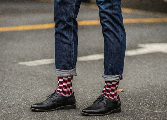 Plaid Men's Socks - Soxipix