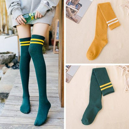 Stockings, socks, socks, socks, high socks, pure cotton, Korean version, wind, autumn and winter. - Soxipix