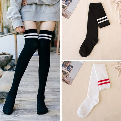 Stockings, socks, socks, socks, high socks, pure cotton, Korean version, wind, autumn and winter. - Soxipix