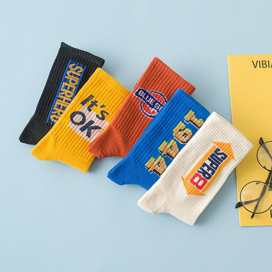 Street Men's Hip - hop Basketball Socks College Style - Soxipix