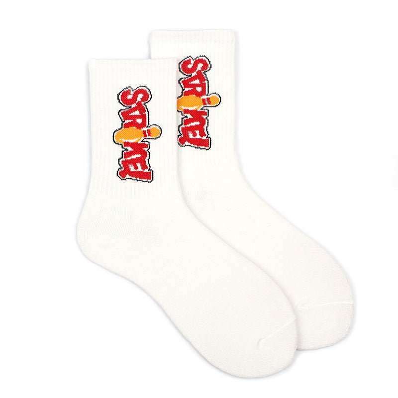 Street Men's Hip - hop Basketball Socks College Style - Soxipix