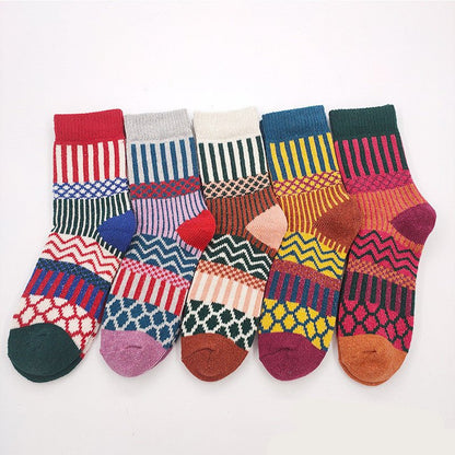 Totem Rabbit Wool Women'S Socks Warm Autumn And Winter Thick Socks - Soxipix